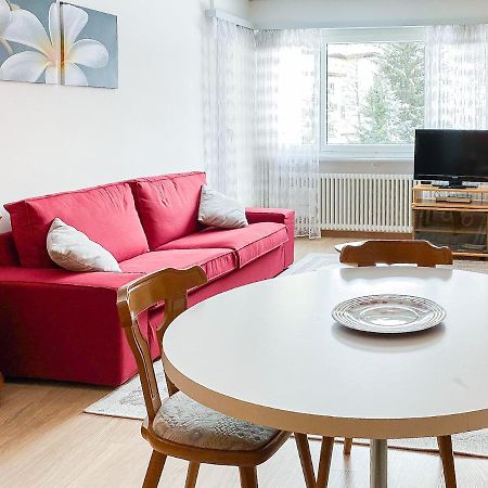 Zentrale Wohnung In St. Moritz Mit Grossem Balkon Exteriör bild